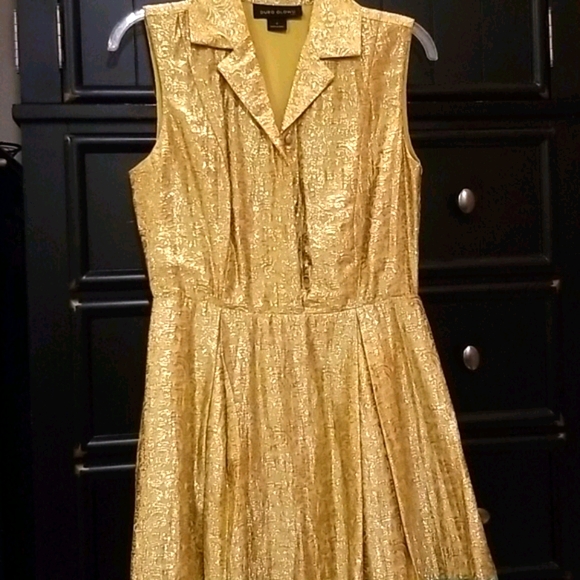 Duro Olowu Gold Embroidered Dress - Picture 2 of 6